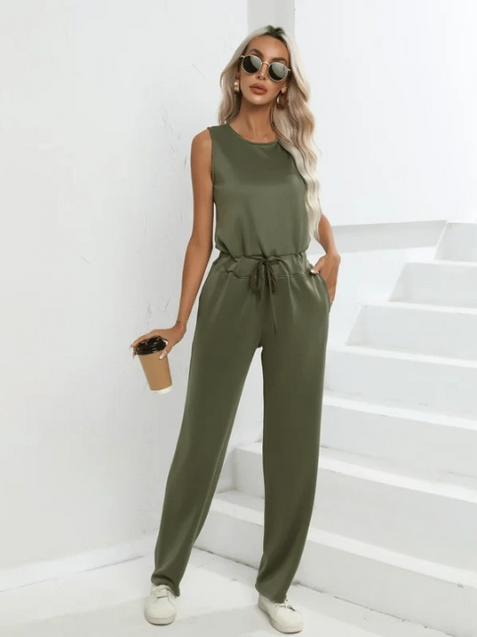 Delaney  - Weit geschnittener ärmelloser Jumpsuit
