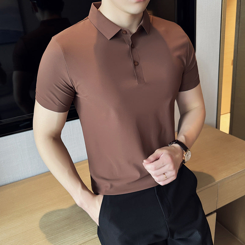 Nahtloses Unifarbenes Slim Fit T-Shirt – Perfekt für den Sommer
