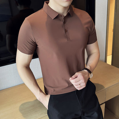 Nahtloses Unifarbenes Slim Fit T-Shirt – Perfekt für den Sommer
