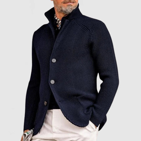 Herren Cardigan Mit Fronttaschen Und Knopfleiste