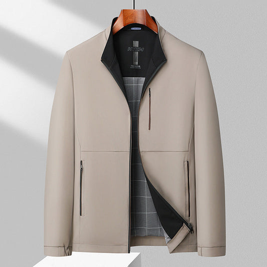 Herren Leichte Kapuzenjacke aus Polyester mit Seitentaschen | Ideal für Frühling & Herbst