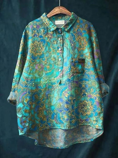 Bluse mit Blumenmuster & leichtem Stoff | Ideal für Frühling & Sommer