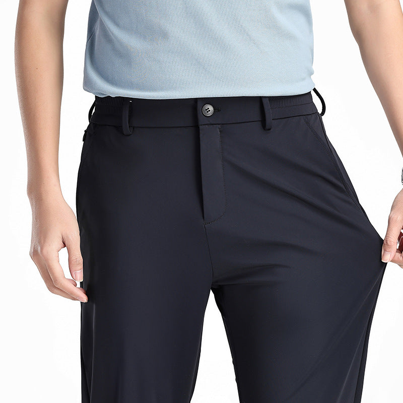 Herren Elastische Ice Silk Hosen – Ideal für den Frühling