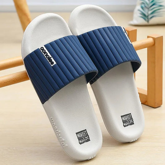 Herren Anti-Rutsch Badeschuhe – Sommer Hausschuhe für Badezimmer & Dusche - Ideal für Sommer