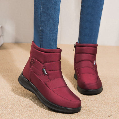 Wasserdichte, rutschfeste Knöchel-Schneestiefel mit warmem Futter | Ideal für den Winter