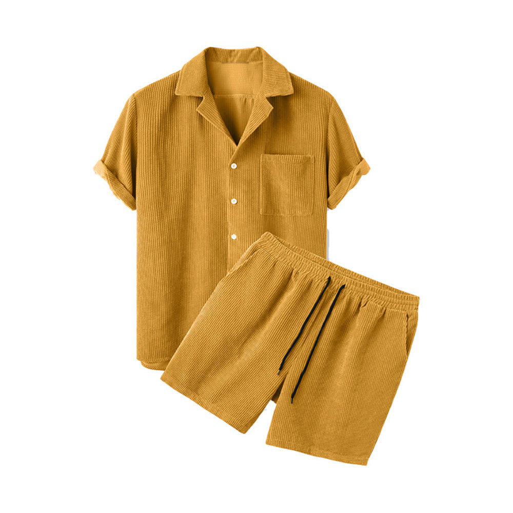 Herren Cord-Sommer-Set –  Ideal für Sommer