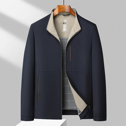 Herren Leichte Kapuzenjacke aus Polyester mit Seitentaschen | Ideal für Frühling & Herbst