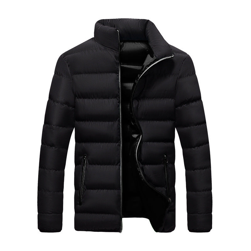 Herren Slim Fit Winterjacke mit Zwei Großen Taschen – Ideal für den Winter
