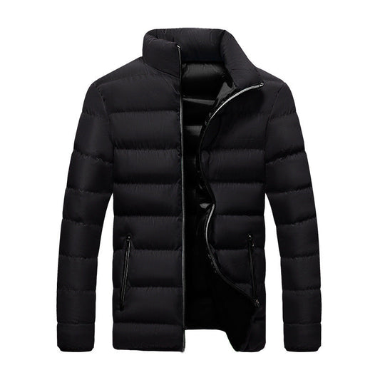 Herren Slim Fit Winterjacke mit Zwei Großen Taschen – Ideal für den Winter