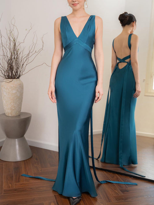 Rückenfreies Träger-Maxikleid | Ideal für Frühling & Sommer