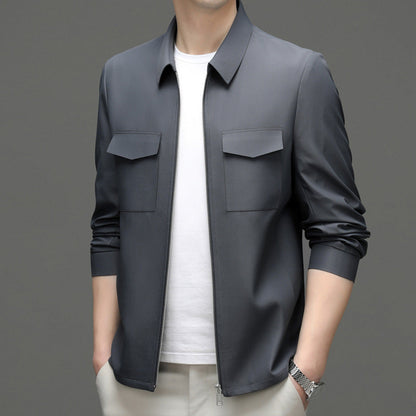 Herren Leichte Reversjacke mit Schlitztaschen | Ideal für Frühling & Herbst