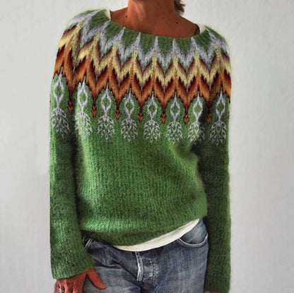 Retro Strickpullover für Damen | Ideal für Herbst & Winter