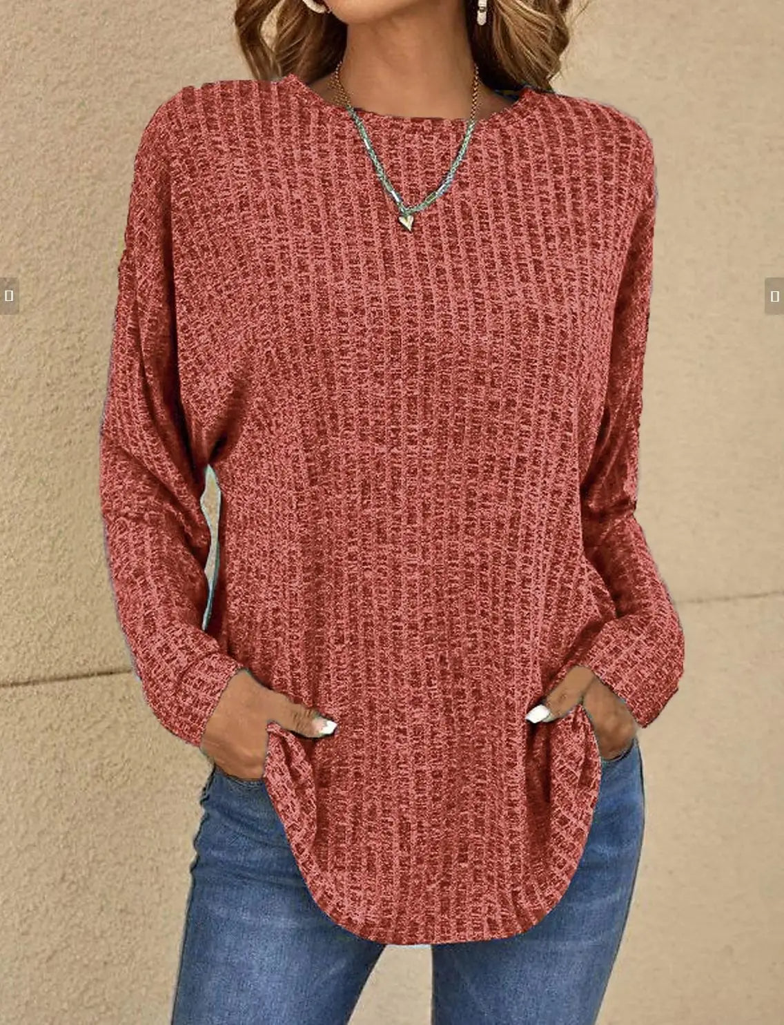 Strickbluse für Damen | Ideal für Frühling & Herbst