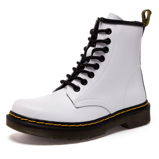 Leder Martin Stiefel mit Rutschfester Sohle und Baumwollfutter I Ideal für Herbst und Winter