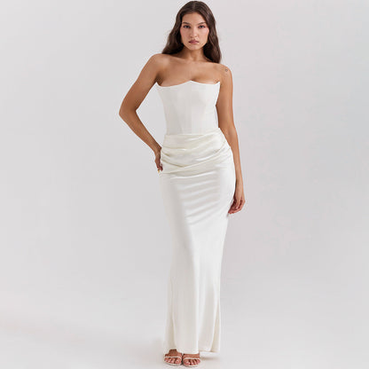 Straploses Rückenfreies Langabendkleid | Ideal für Frühling und Sommer