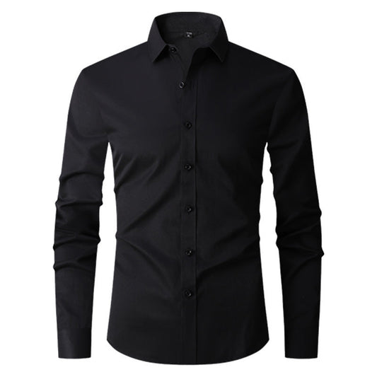 Herren Slim Fit Langarmhemd – Ideal für Frühling und Herbst