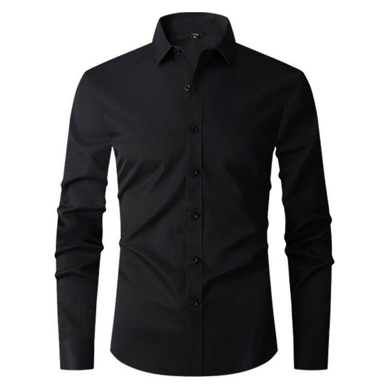 Herren Slim Fit Langarmhemd – Ideal für Frühling und Herbst