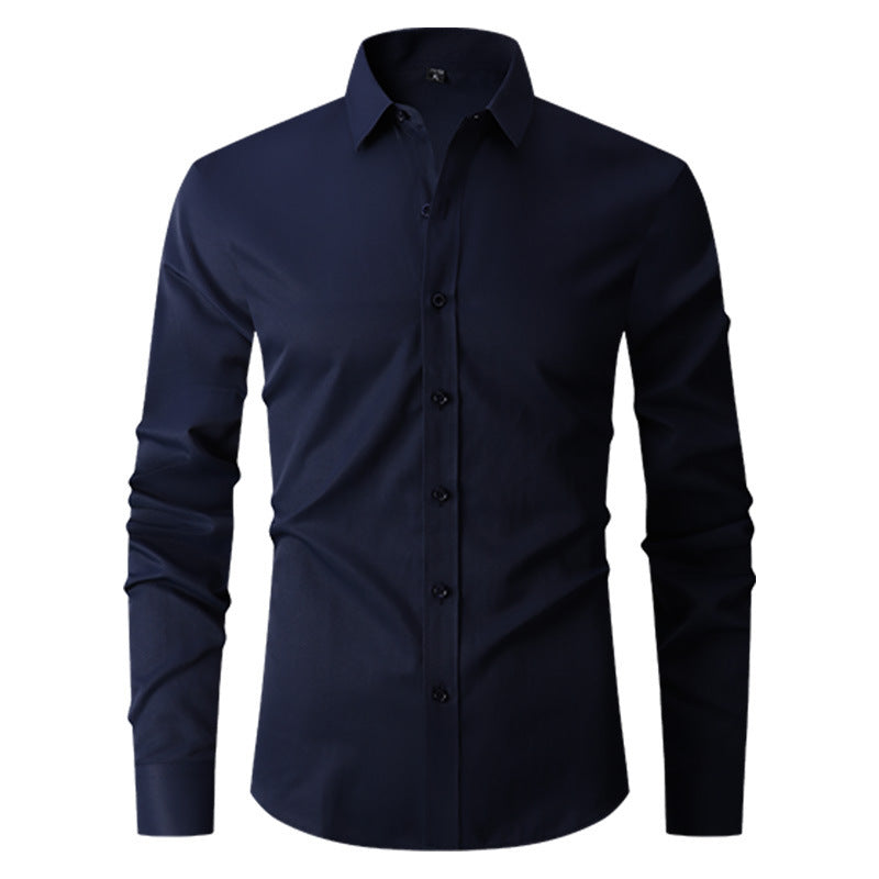 Herren Slim Fit Langarmhemd – Ideal für Frühling und Herbst