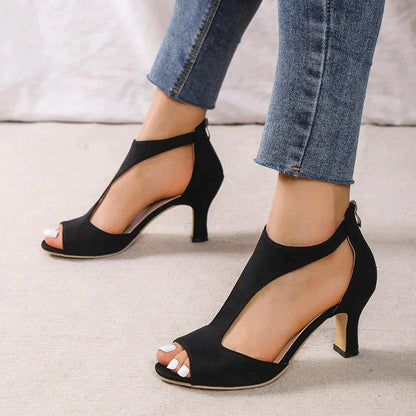 Damen Sommersandalen mit Fußgewölbestütze, gepolsterter Sohle und offener Zehenpartie