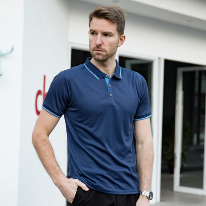 Herren Leichtes Polohemd mit Reverskragen Kurzarm | Ideal für den Sommer