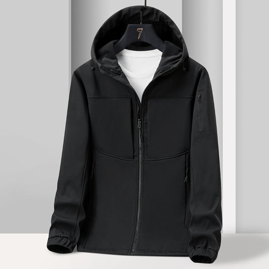 Herren Softshelljacke – Winddicht, Wasserdicht, Atmungsaktiv, Wärmend – Ideal für Frühling, Herbst und Winter