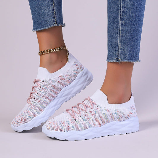 Mesh-Schnür-Ballerinas | Ideal für Sommer, Frühling und Herbst