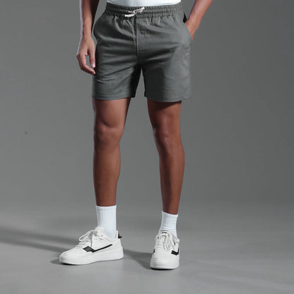 Herren Leinen-Baumwoll-Shorts mit lockerem Schnitt | Ideal für Frühling und Sommer