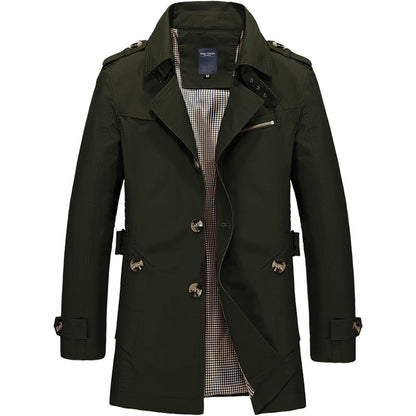 Tommaso - Wasserabweisender langer Windbreaker-Mantel