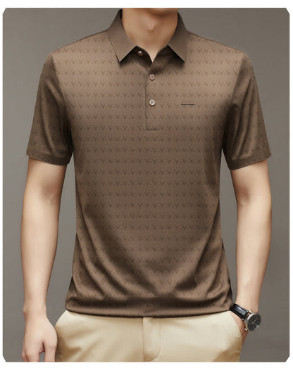 Herren Ice Silk Kurzarm-T-Shirt – Ideal für den Sommer