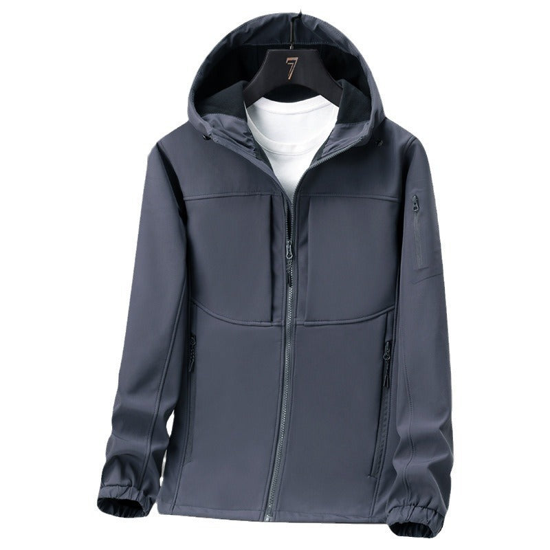 Herren Softshelljacke – Winddicht, Wasserdicht, Atmungsaktiv, Wärmend – Ideal für Frühling, Herbst und Winter