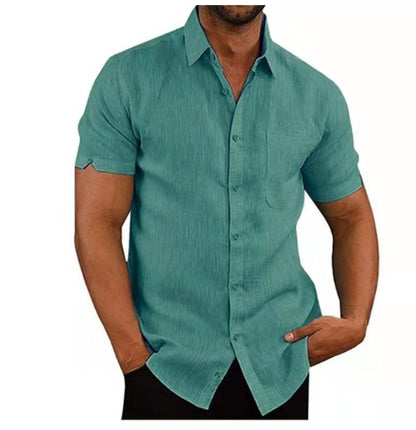 Herren Kurzarm-Shirt Sommer Leichte Baumwolle | ideal für Sommer