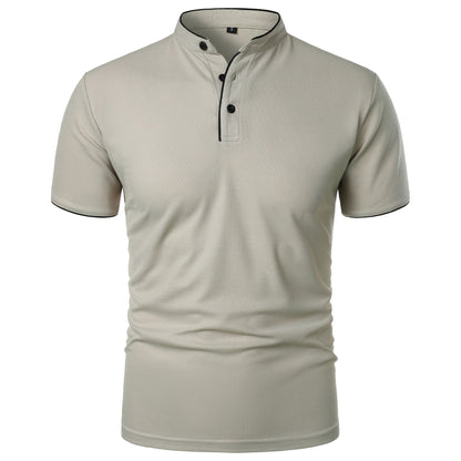 Herren Slim Fit Kurzarm-Shirt Einfarbig – Perfekt für den Sommer