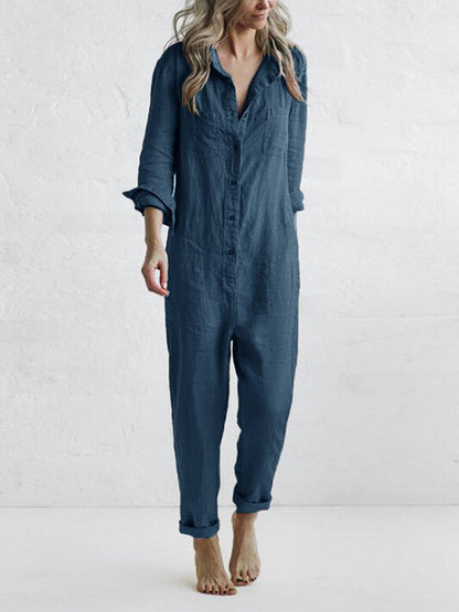 Lockerer Jumpsuit mit weitem Schnitt | Ideal für den Sommer