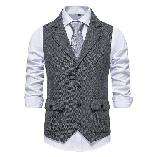 Jovanno - Elegante Herrenweste mit Seitentaschen