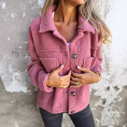Mittelschwerer Strickpullover mit langen Ärmeln für Herren einreihig mit Reverskragen und Patchwork Details