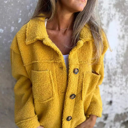 Mittelschwerer Strickpullover mit langen Ärmeln für Herren einreihig mit Reverskragen und Patchwork Details