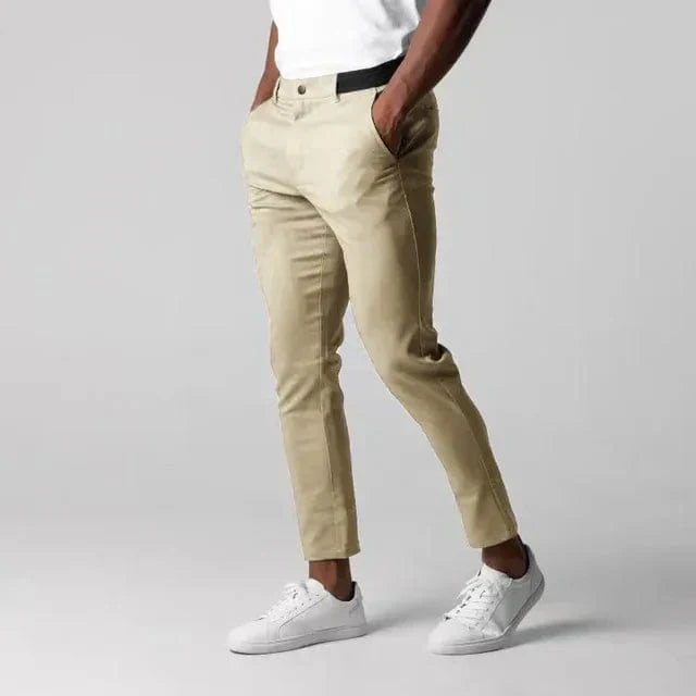Herren Stretch-Chinos mit Tapered Fit I Ideal für Frühling und Herbst