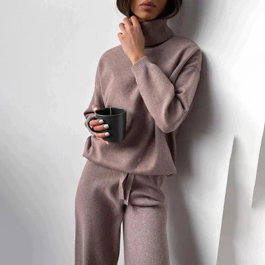 Strickpullover- und Hosen-Set | Ideal für den Winter
