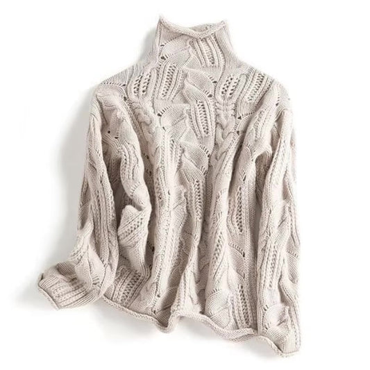 Damen-Strickpullover mit weicher Textur und Musterdesign