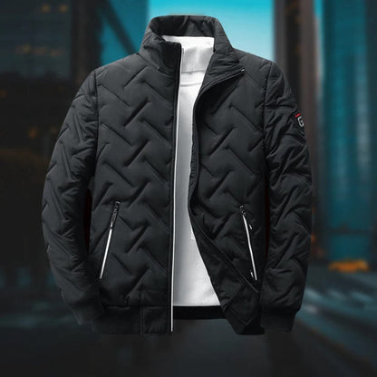 Herrenjacke mit Reißverschluss und lockerem Schnitt
