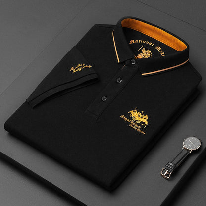 Herren-Kurzarm-Poloshirt mit atmungsaktivem Stoff | Ideal für den Sommer