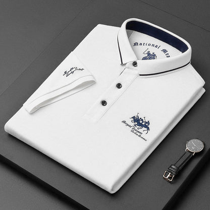 Herren-Kurzarm-Poloshirt mit atmungsaktivem Stoff | Ideal für den Sommer