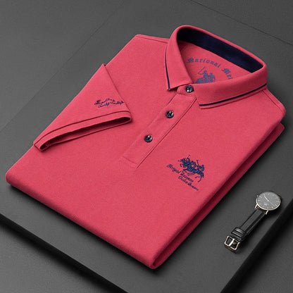 Herren-Kurzarm-Poloshirt mit atmungsaktivem Stoff | Ideal für den Sommer