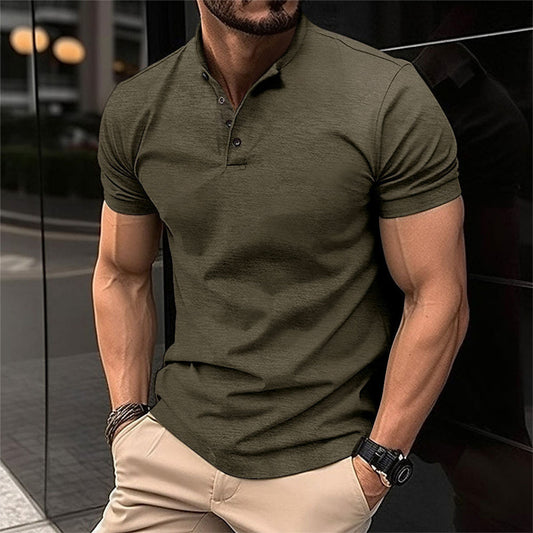 Herren-Poloshirt mit Kurzarm und Knopfkragen I Ideal für Frühling und Sommer