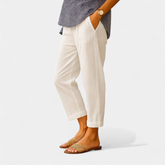 Damen Locker Geschnittene Karottenhose Mit Elastischem Bund