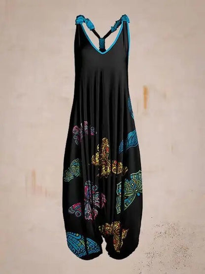 Boho Jumpsuit mit Verstellbaren Trägern – Ideal für den Sommer