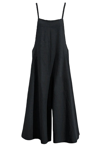 Wide-Leg Jumpsuit mit hohem Taillenbund und elastischem Bund | Ideal für Frühling/Sommer