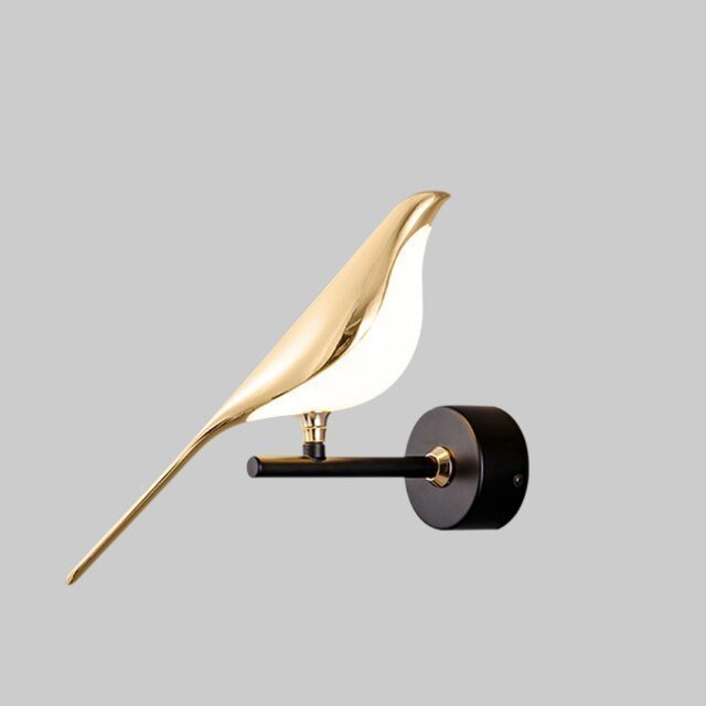 Dimmbare Wandleuchte in Vogel-Form