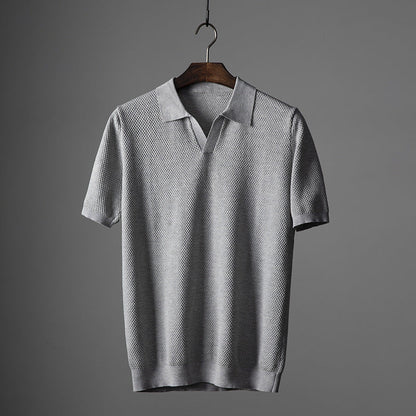 Slim Fit Poloshirt aus Baumwolle mit gestricktem Polo-Kragen - Ideal für Frühling und Sommer