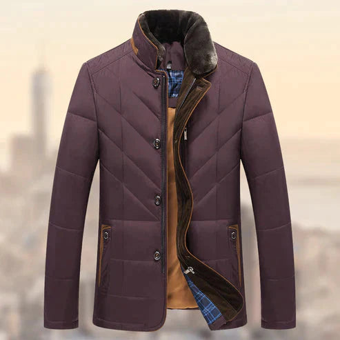 Herren Winterjacke mit Kapuze – Isoliert, Wasserabweisend, Winddicht – Ideal für den Winter